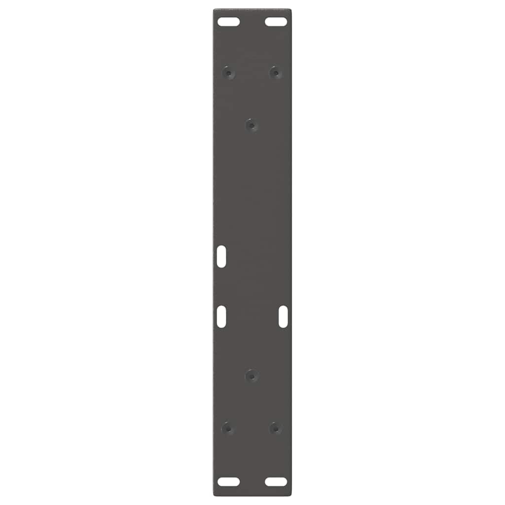 Noge za klub stolić V-oblika 2 kom antracit 30 x (30-31,3) cm čelik