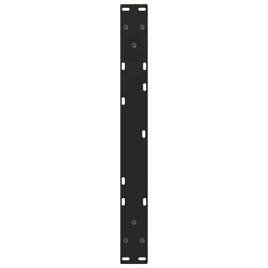 Noge za klub stolić V-oblika 2 kom Crne 50 x (42-43,3) cm Čelik