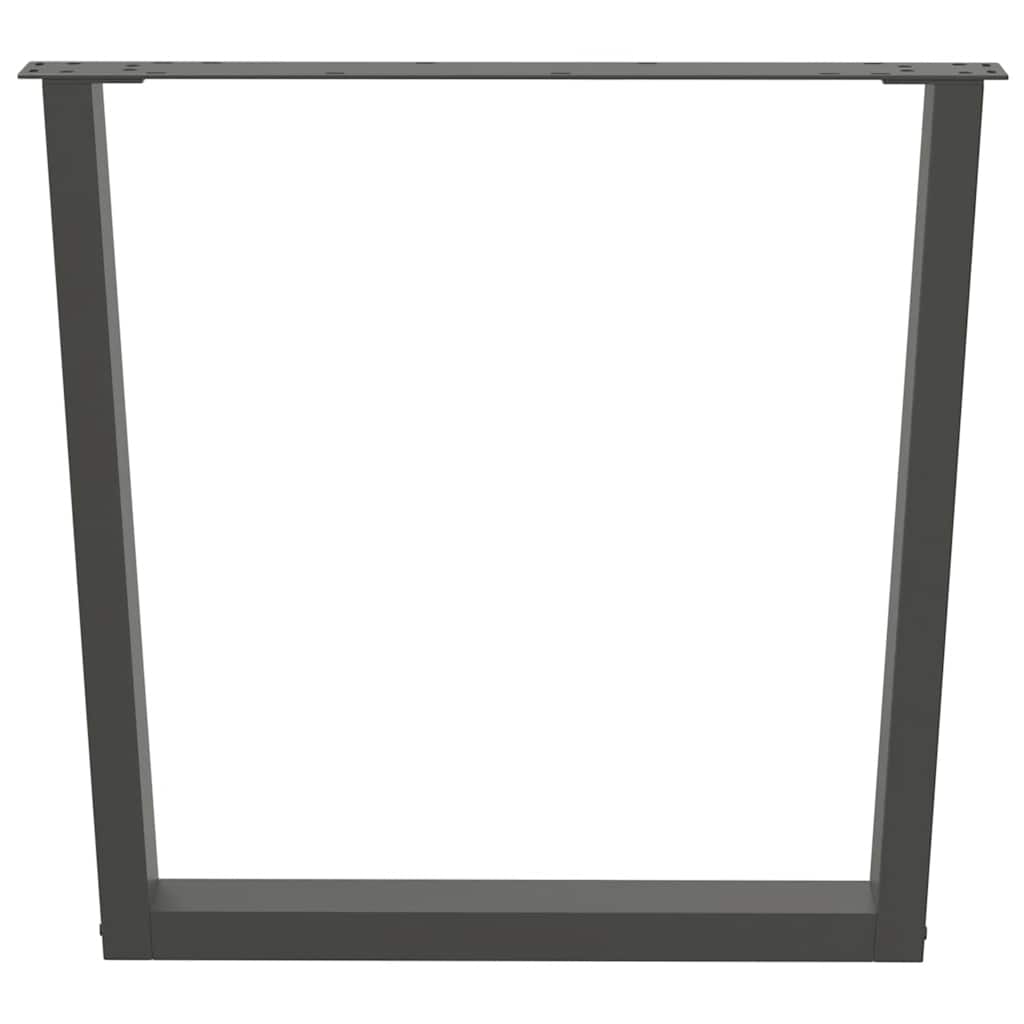 Noge za blagovaonski stol V-oblik 3 kom antracit 80 x (72-73,3) cm čelik