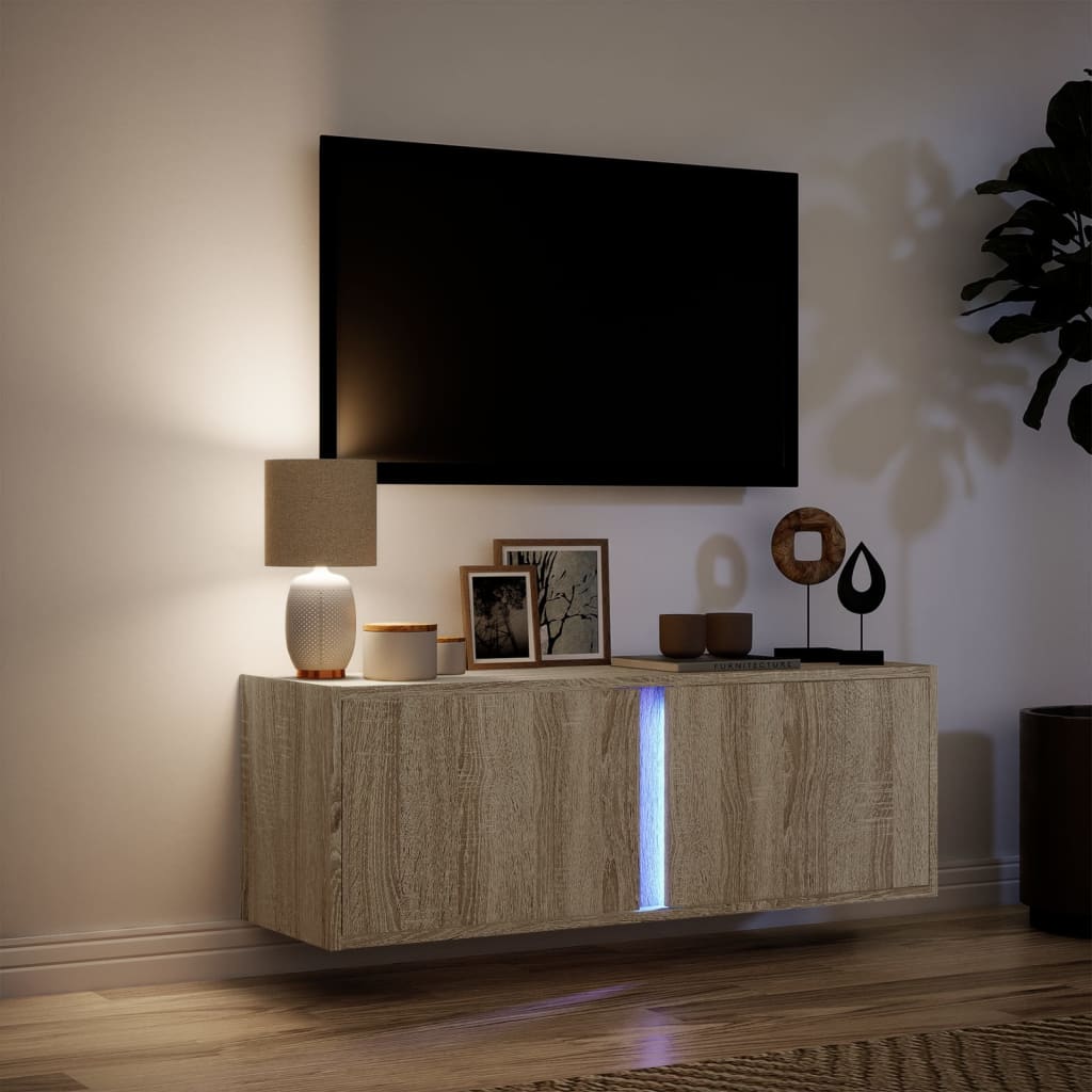 Zidni TV ormarić LED boja hrasta sonome 100 x 31 x 35 cm