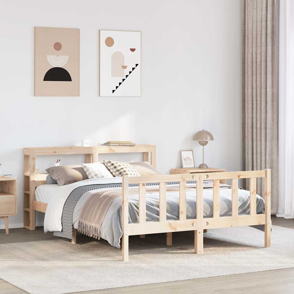 Okvir kreveta bez madraca 160 x 200 cm od masivne borovine