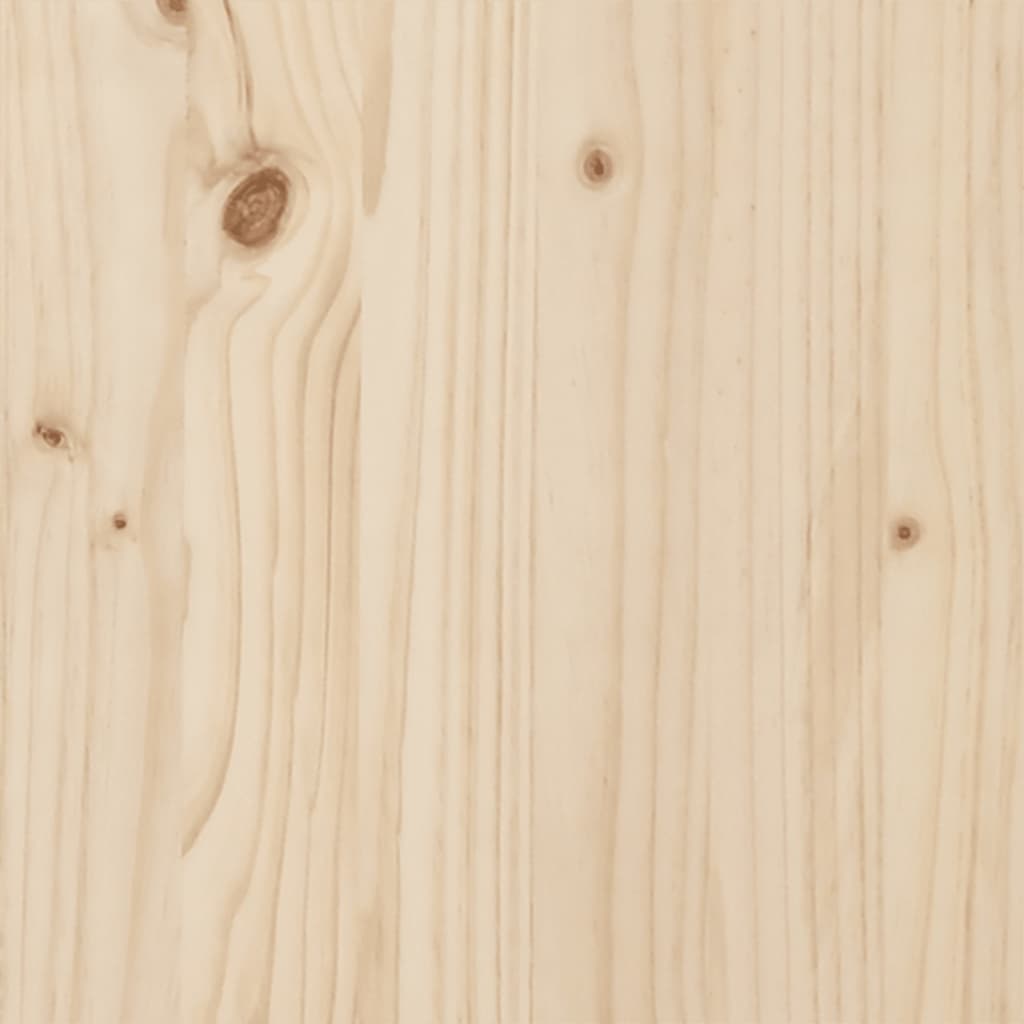 Okvir kreveta s uzglavljem 100 x 200 cm od masivne borovine