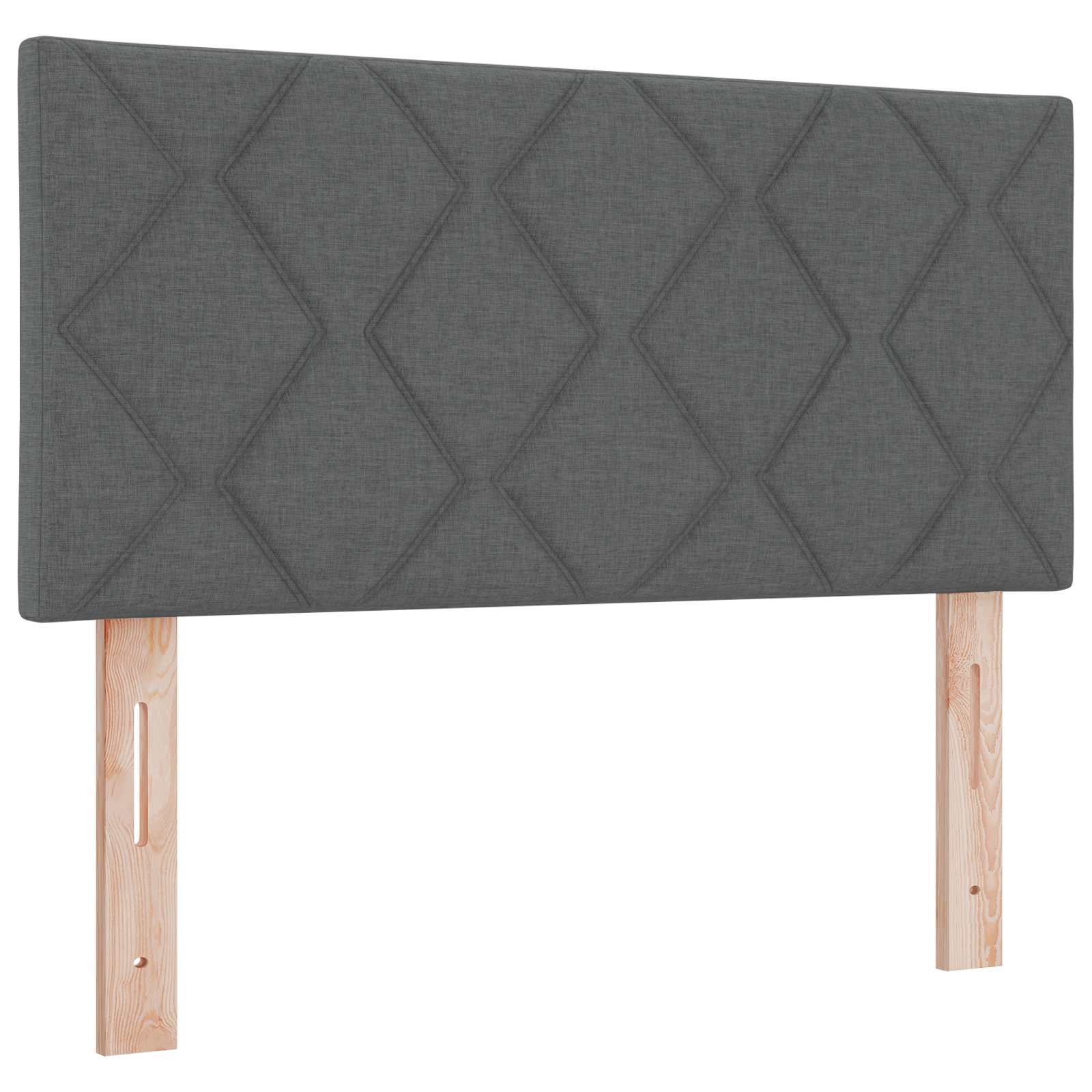 LED glava kreveta Sivi 90 cm tkanina