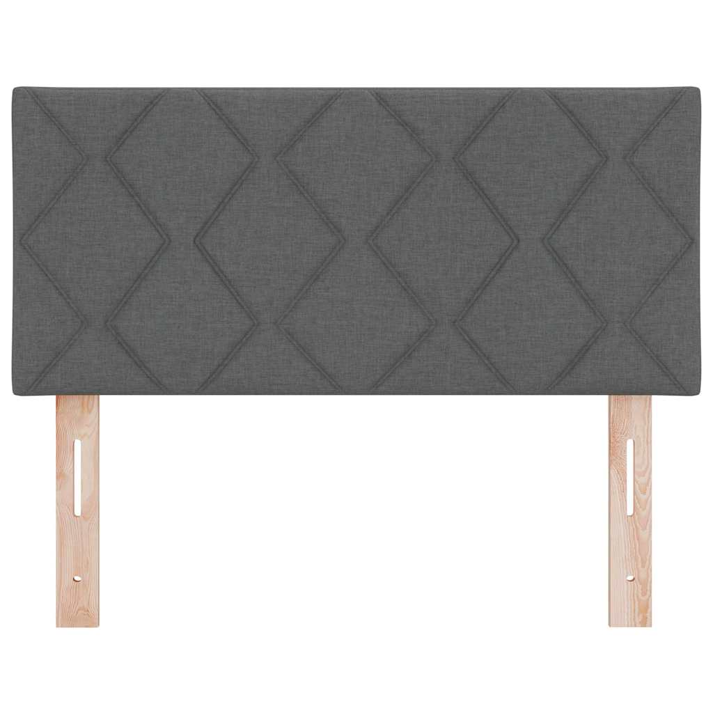 LED glava kreveta Sivi 90 cm tkanina