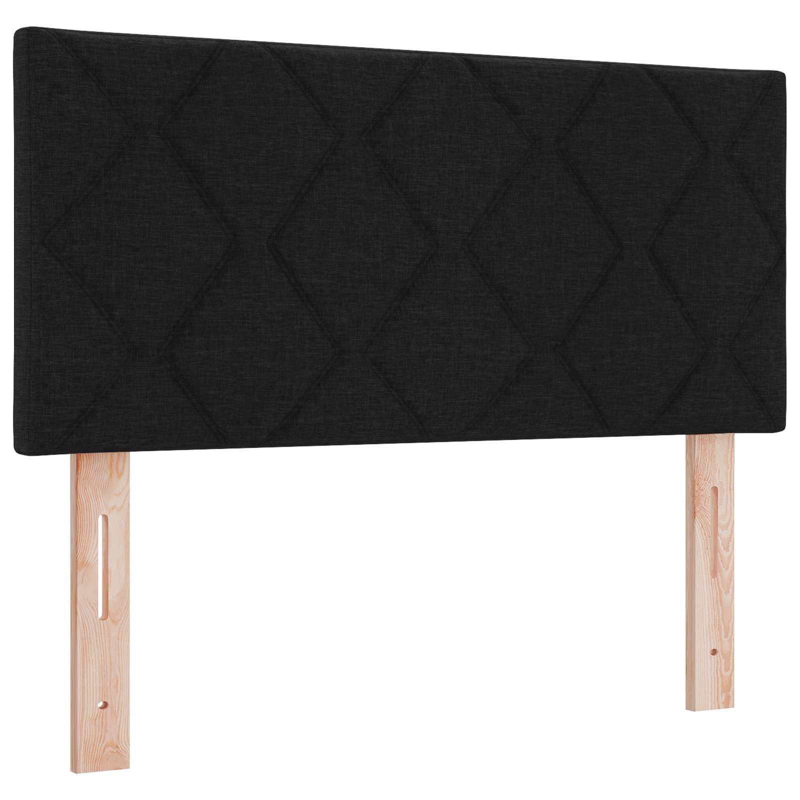 LED glava kreveta Crna 90 cm tkanina
