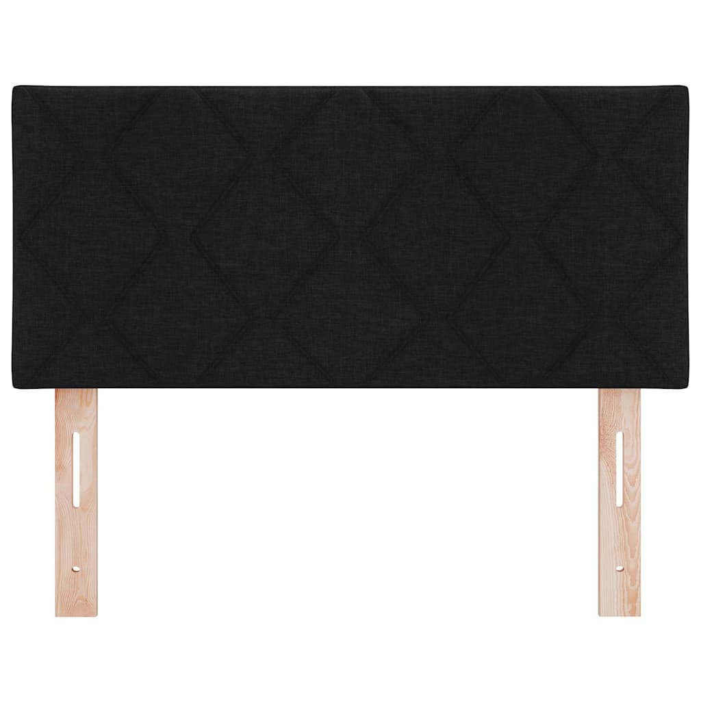 LED glava kreveta Crna 90 cm tkanina