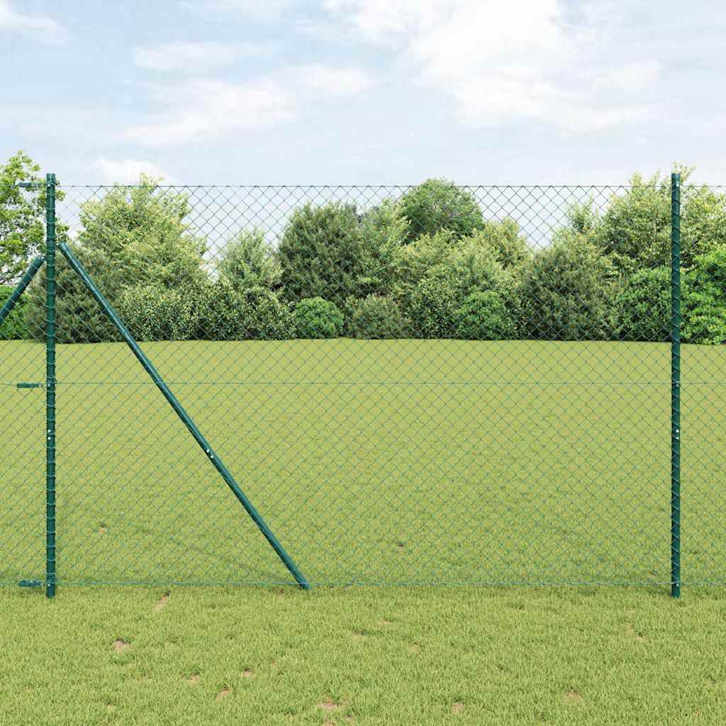 Temeljna zavarena žičana ograda 10 x 1,6 m Zelena Mreža
