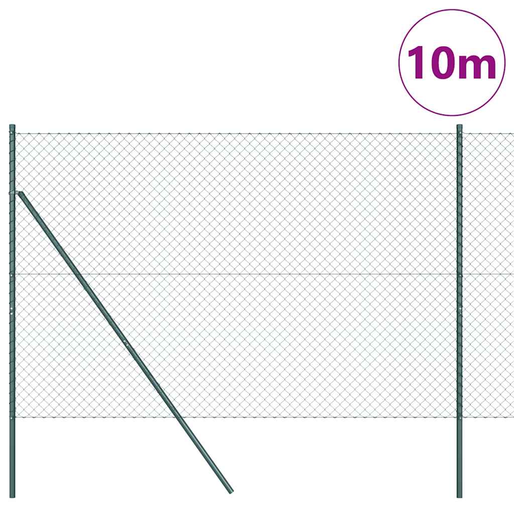 Temeljna zavarena žičana ograda 10 x 1,6 m Zelena Mreža