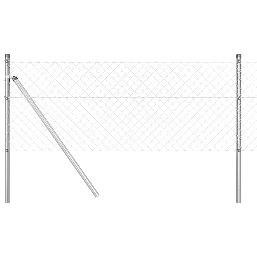 Stup za ogradu Srebrno 10 x 0,4 m (mreža 40 x 40 mm) Čelik
