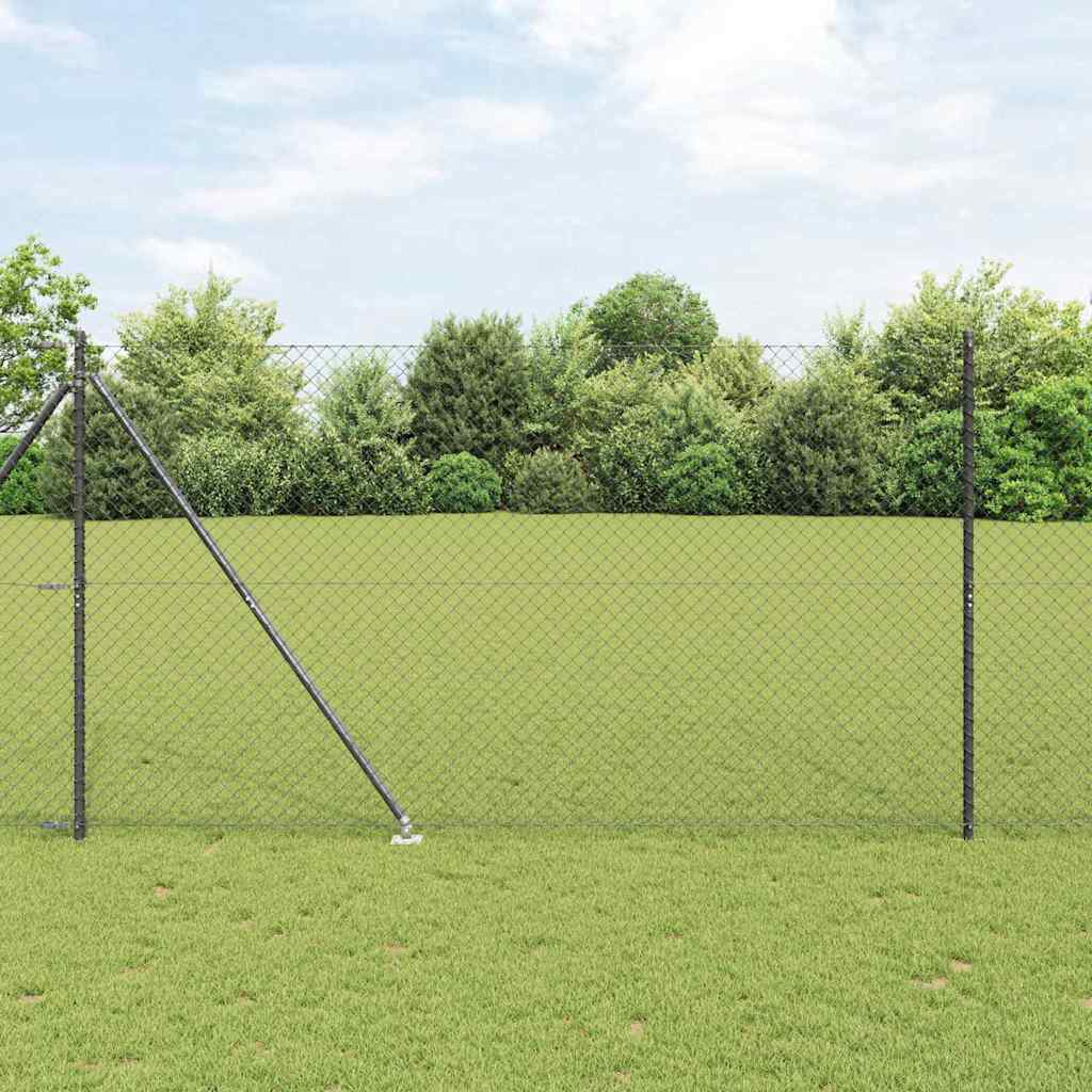 Zavareno žičano ograđivanje s bodljama 10 x 1,6 m Siva Mreža