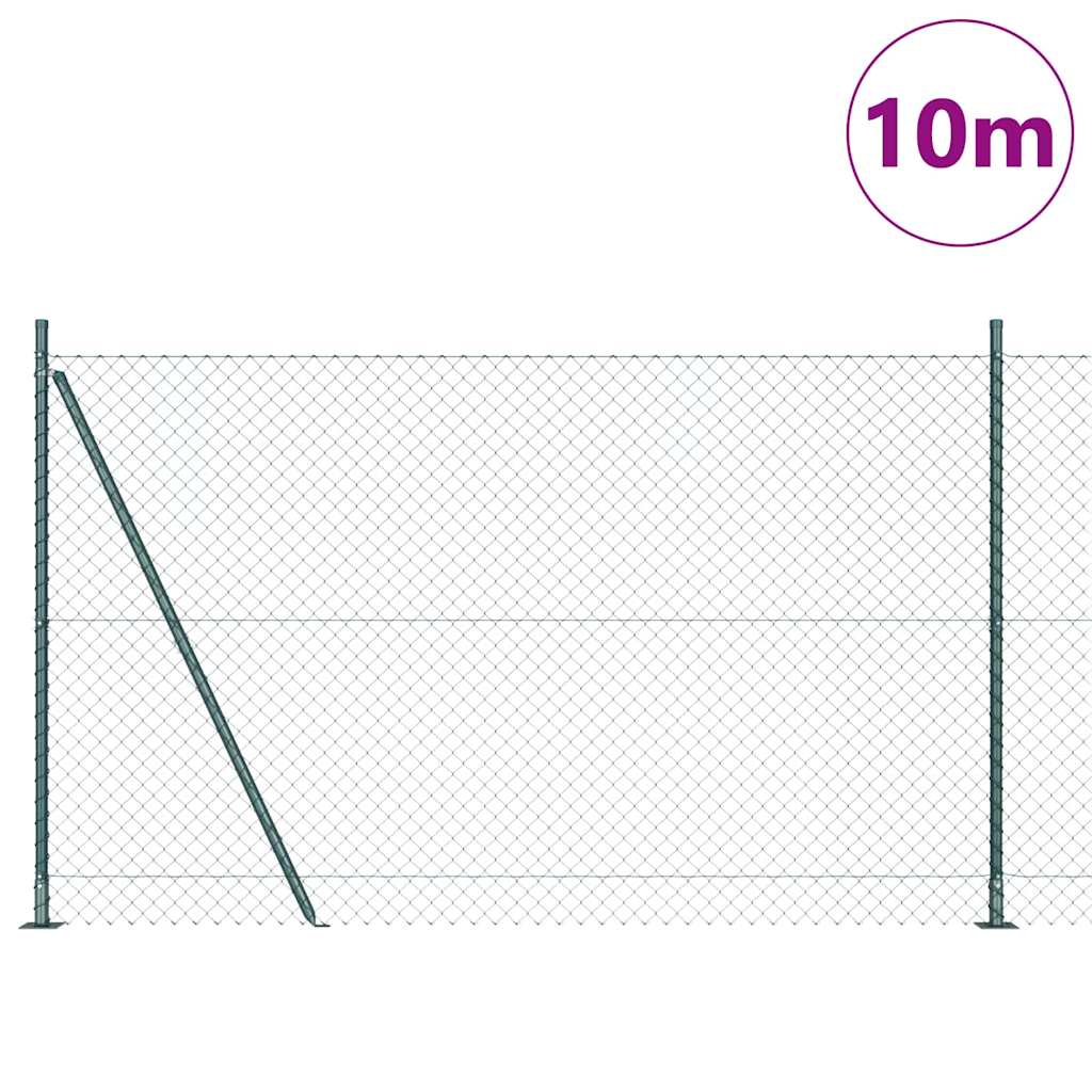 Zavareno žičano ogradno mreža s betonskom podlogom 10 x 1,4 m
