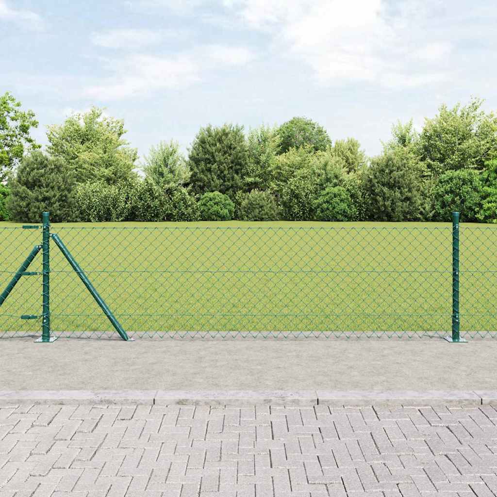 Zavareno žičano ogradno mreža s betonskom podlogom 25 x 0,4 m