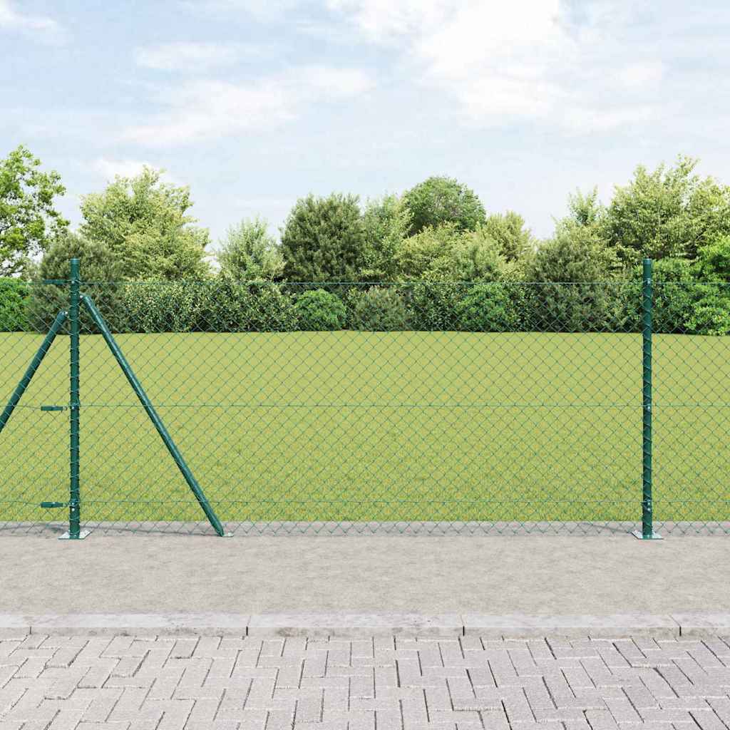 Zavareno žičano ogradno mreža s betonskom podlogom 25 x 0,8 m