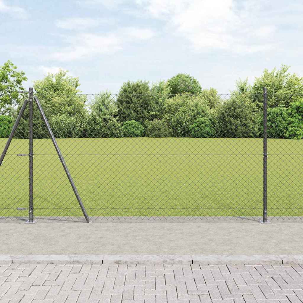 Zavareno žičano ogradno mreža s betonskom podlogom 10 x 1,2 m