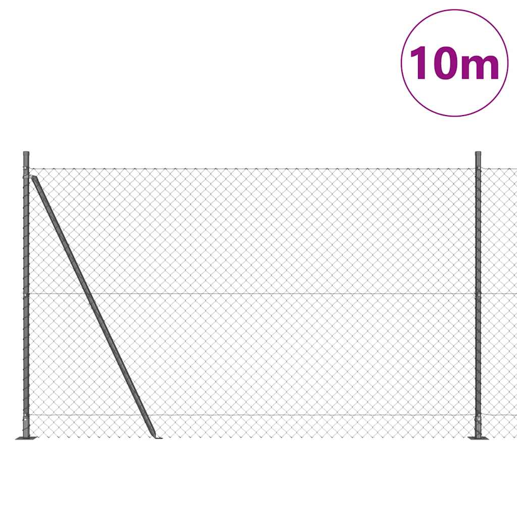 Zavareno žičano ogradno mreža s betonskom podlogom 10 x 1,5 m