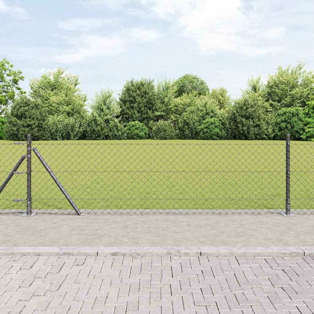 Zavareno žičano ogradno mreža s betonskom podlogom 25 x 0,6 m