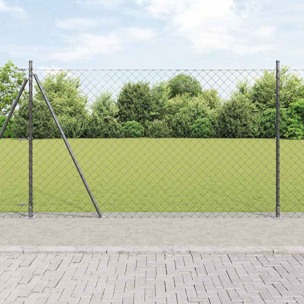 Zavareno žičano ogradno mreža s betonskom podlogom 25 x 1,5 m