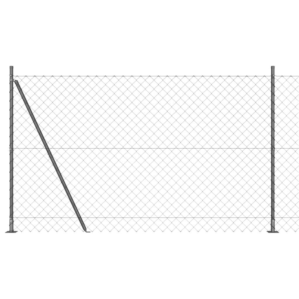 Zavareno žičano ogradno mreža s betonskom podlogom 25 x 1,6 m