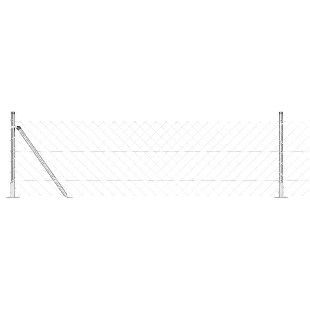 Zavareno žičano ogradno mreža s betonskom podlogom 10 x 0,6 m