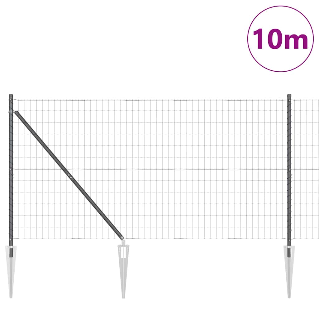 Zavareno žičano ograđivanje s bodljama 10 x 1,2 m (Š x V)