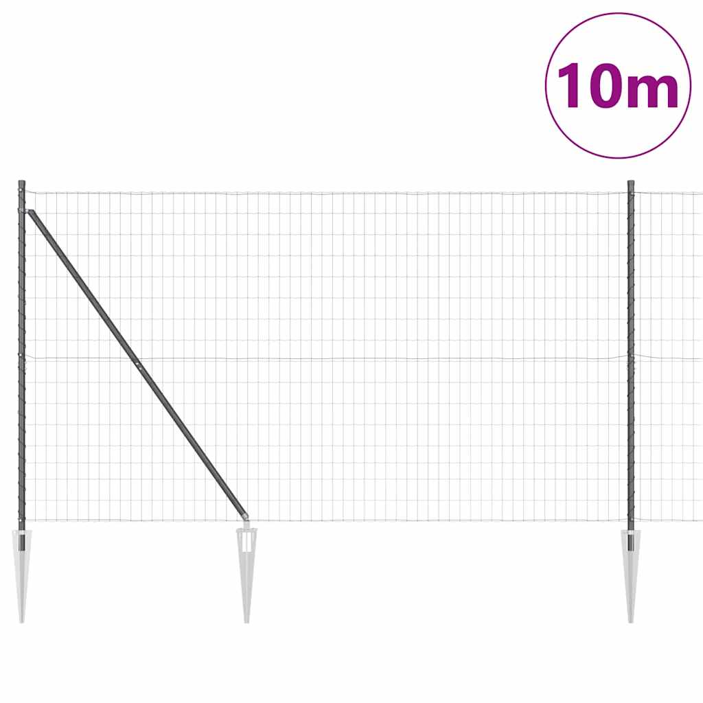 Zavareno žičano ograđivanje s bodljama 10 x 1,6 m (Š x V)