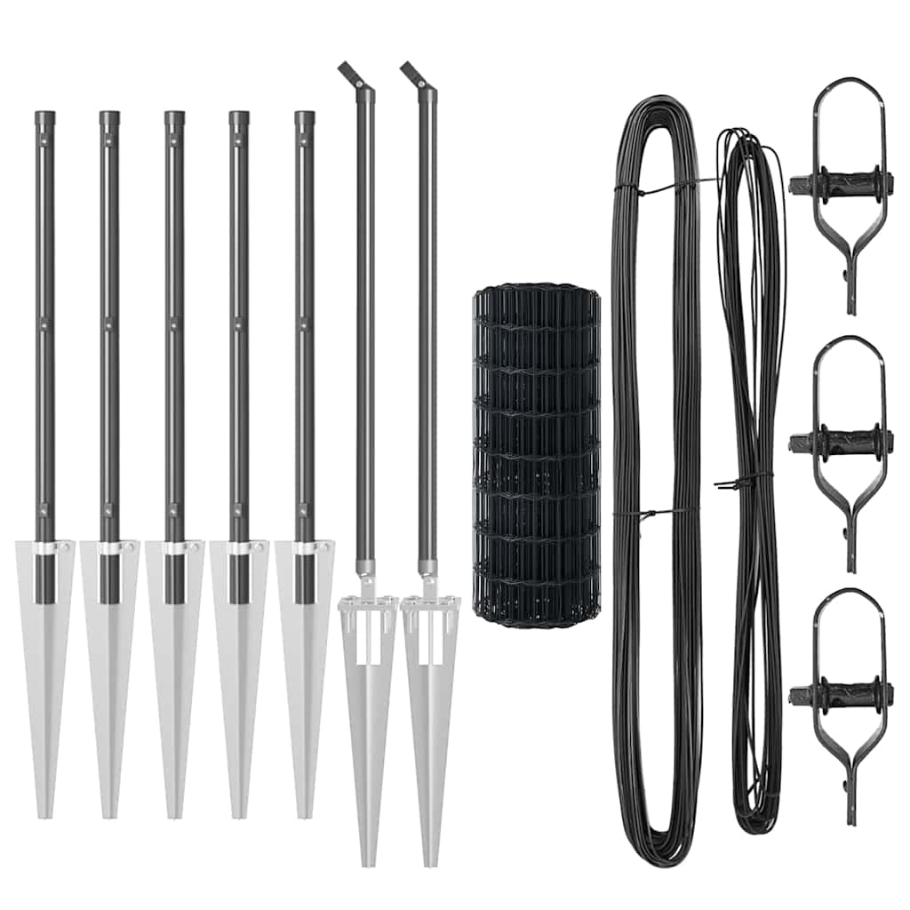 Zavareno žičano ograđivanje s bodljama 10 x 1 m (Š x V)