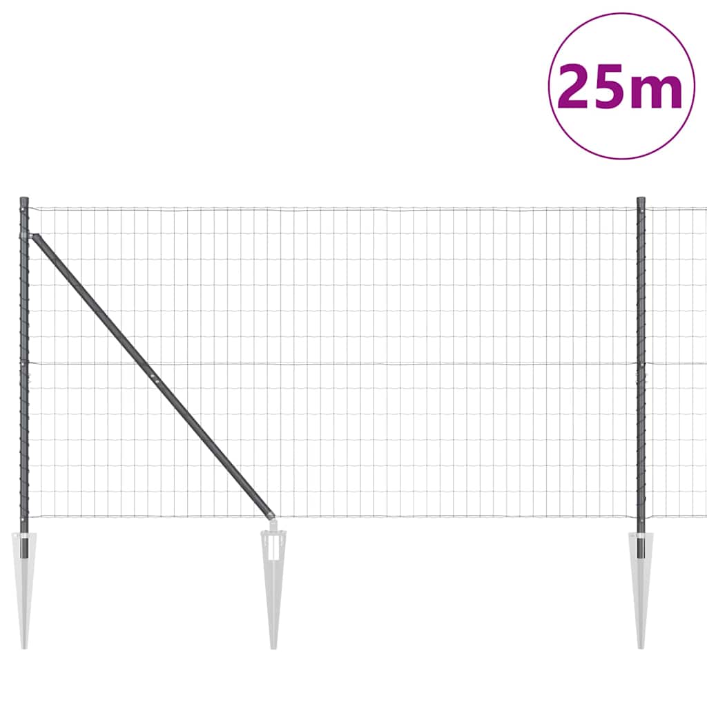 Zavareno žičano ograđivanje s bodljama 25 x 1,2 m (Š x V)