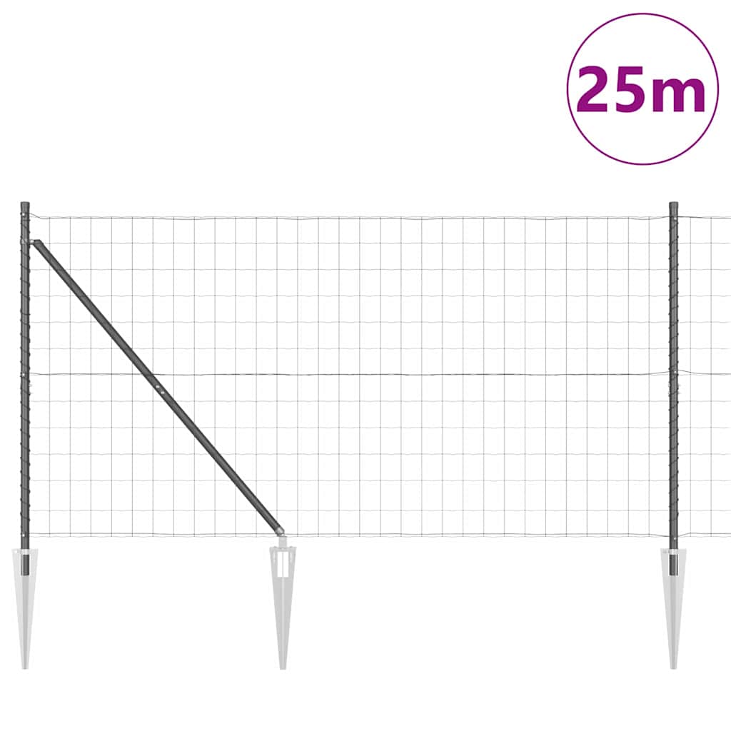 Zavareno žičano ograđivanje s bodljama 25 x 1,2 m (Š x V)