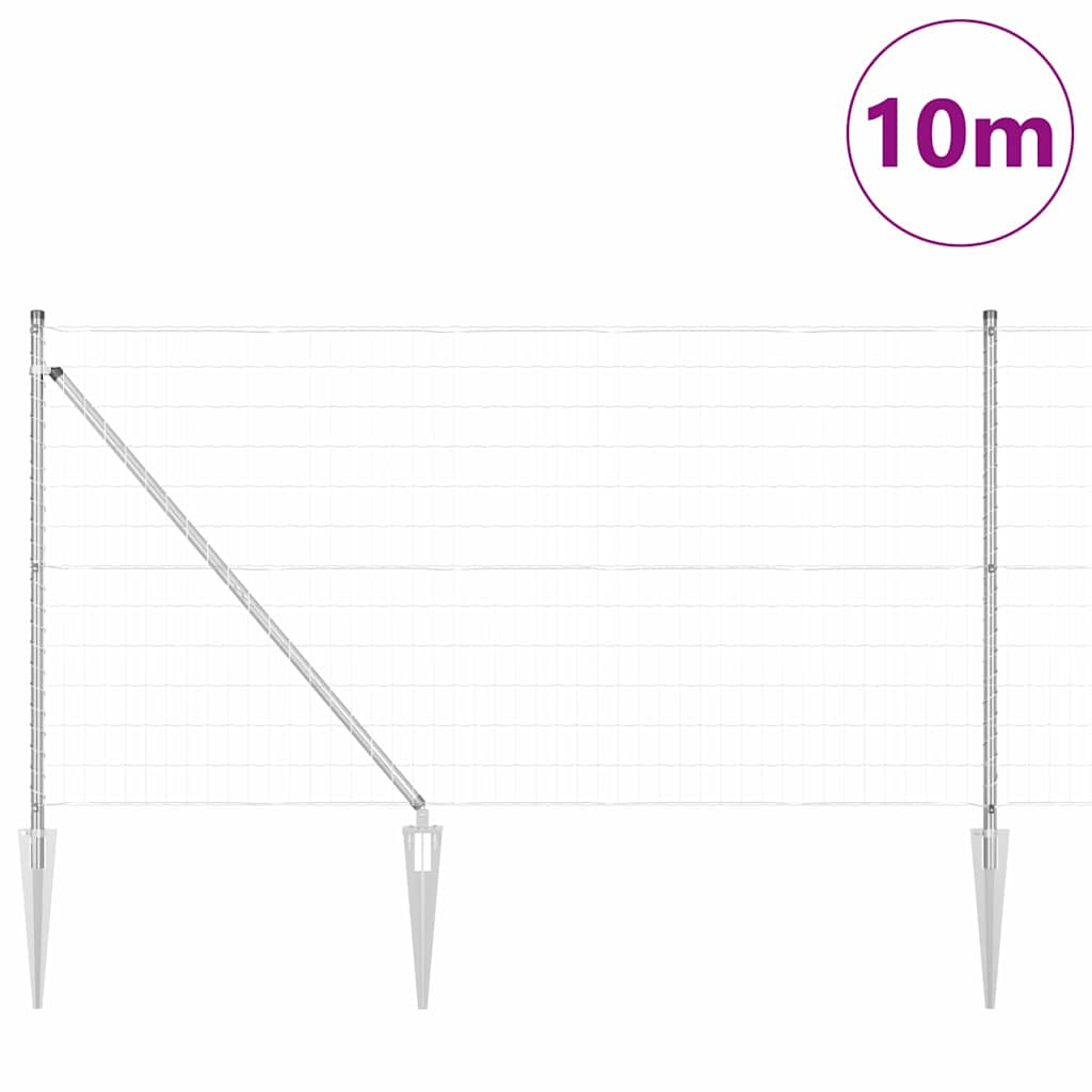 Zavareno žičano ograđivanje s bodljama 10 x 1 m (Š x V)