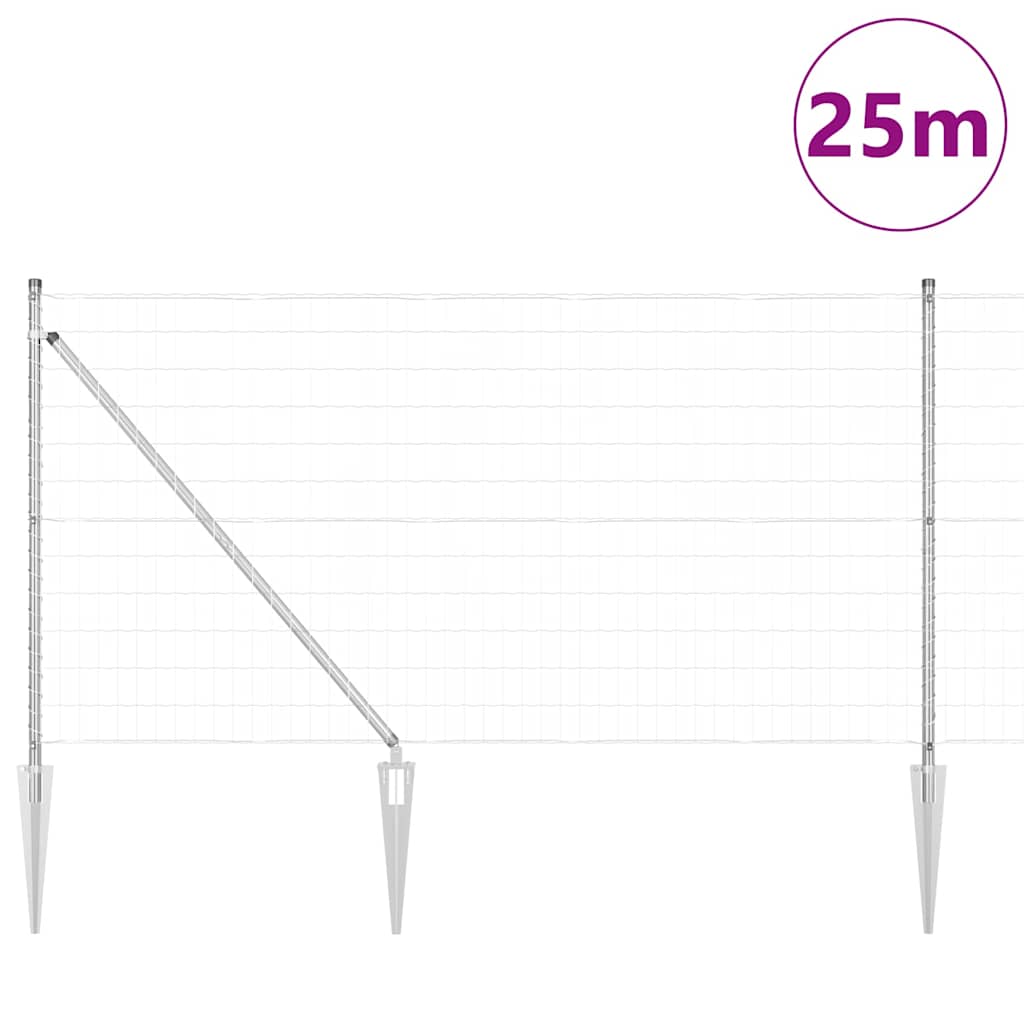 Zavareno žičano ograđivanje s bodljama 25 x 1 m (Š x V)