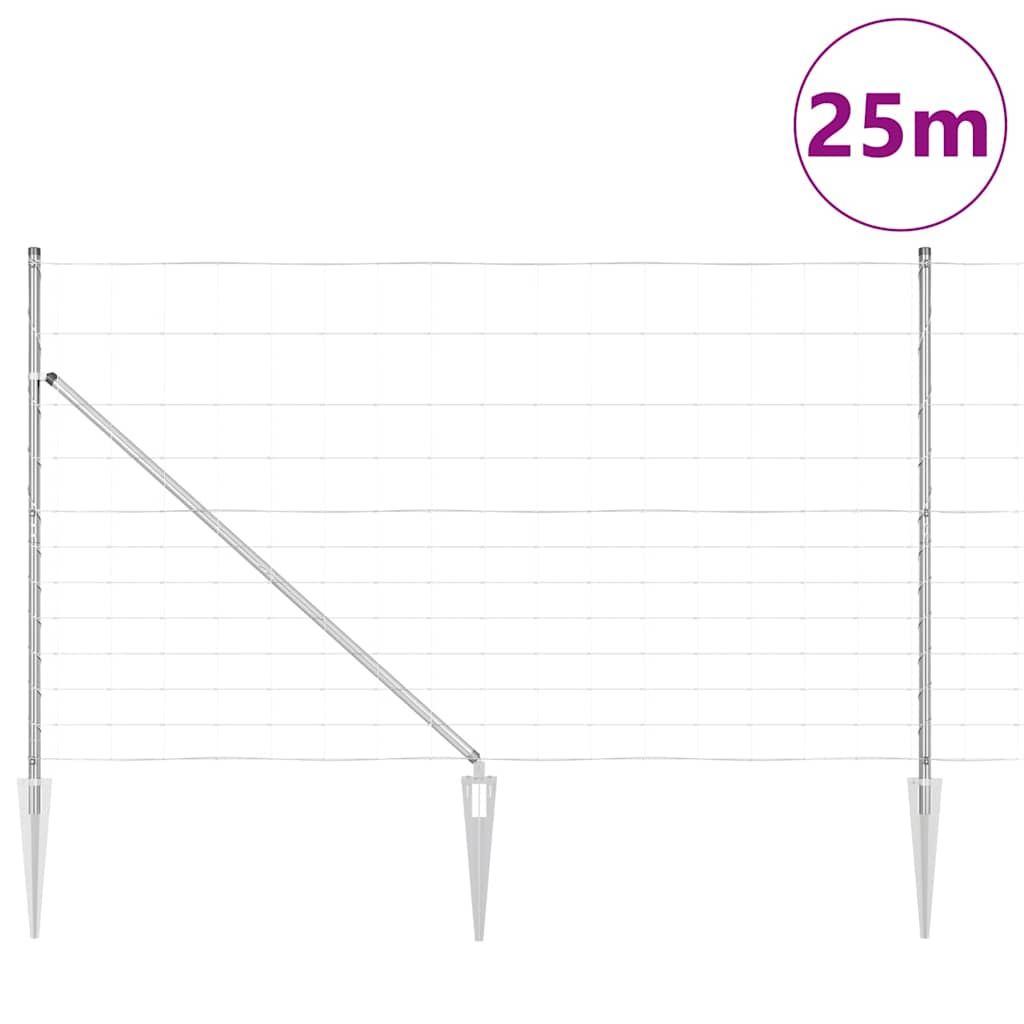 Stup za ogradu Galvanizirano 25 x 1,4 m Čelik