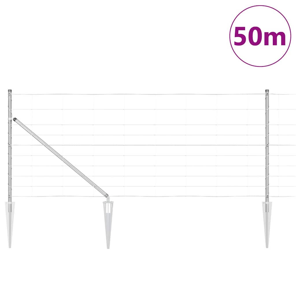 Stup za ogradu Galvanizirano 50 x 1 m Čelik