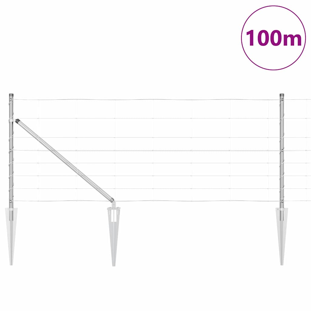 Zavareno žičano ograđivanje s bodljama 100 x 0,8 m (Š x V)