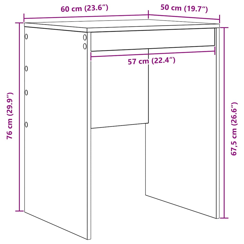 Stol Betonski sivi 60 x 50 x 76 cm