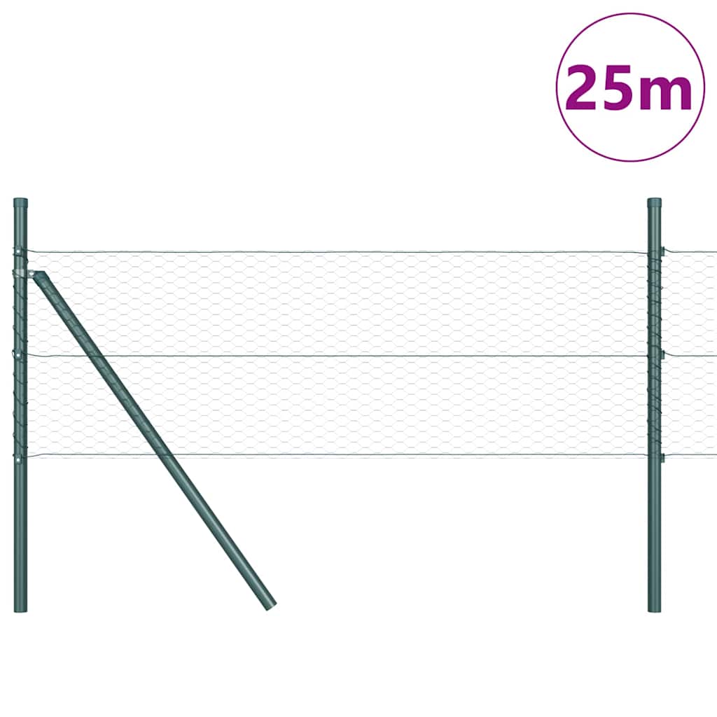 Temeljna zavarena žičana ograda 25 x 0,5 m (Š x V)