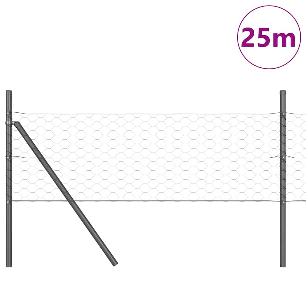 Temeljna zavarena žičana ograda 25 x 0,5 m (Š x V)
