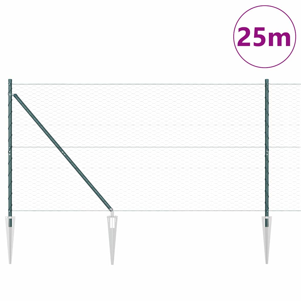 Zavareno žičano ograđivanje s bodljama 25 x 1,4 m (Š x V)