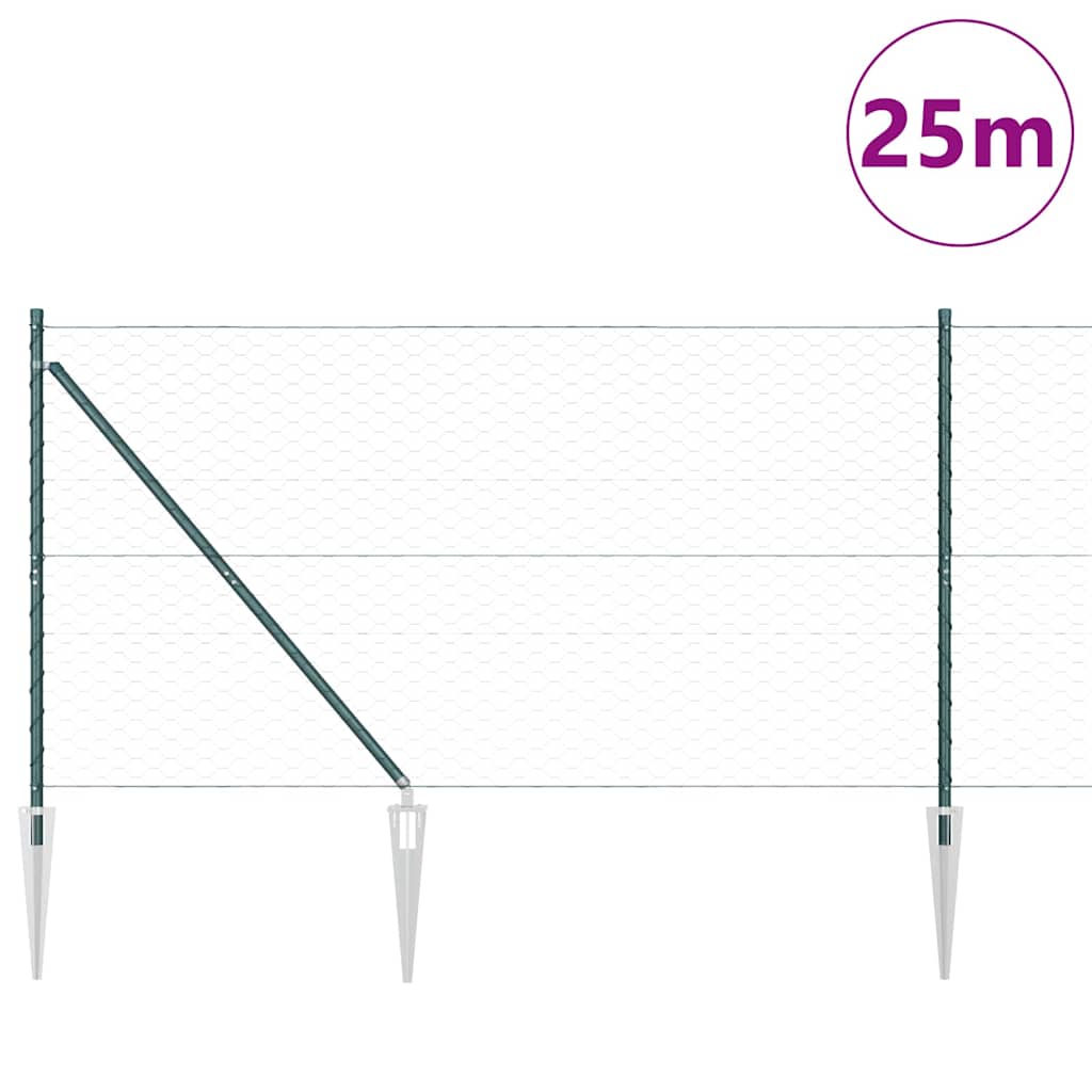 Zavareno žičano ograđivanje s bodljama 25 x 1,4 m (Š x V)