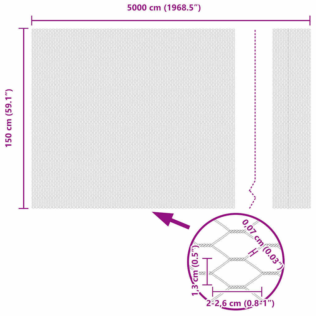 Zavareno žičano ograđivanje s bodljama 50 x 1,5 m (Š x V)