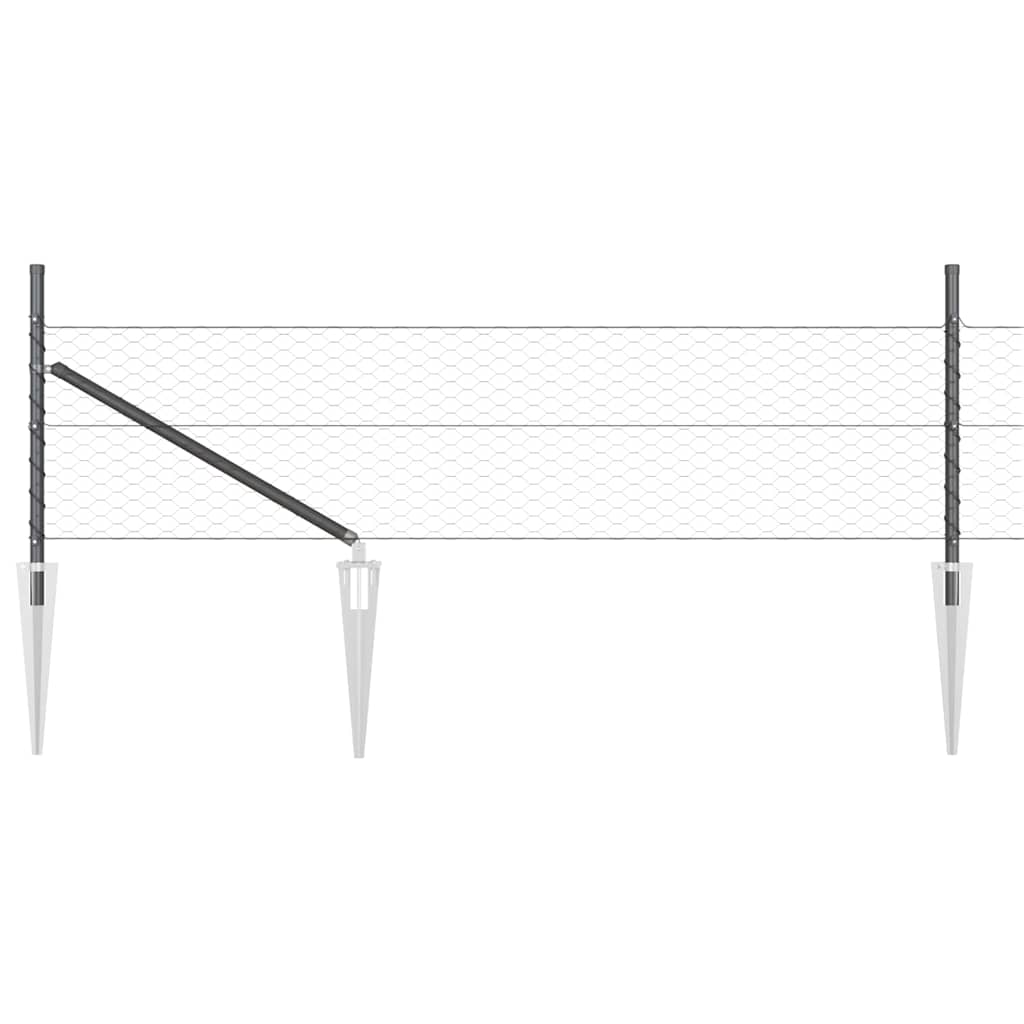 Zavareno žičano ograđivanje s bodljama 25 x 0,5 m (Š x V)