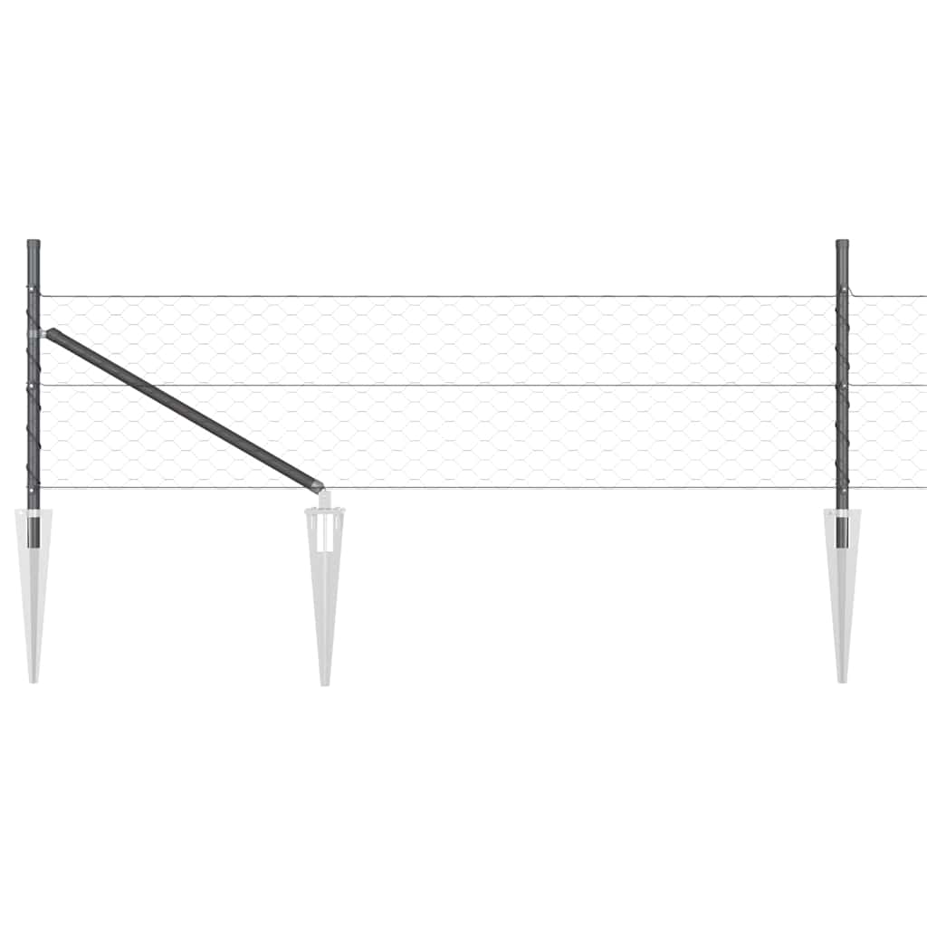 Zavareno žičano ograđivanje s bodljama 25 x 0,5 m (Š x V)