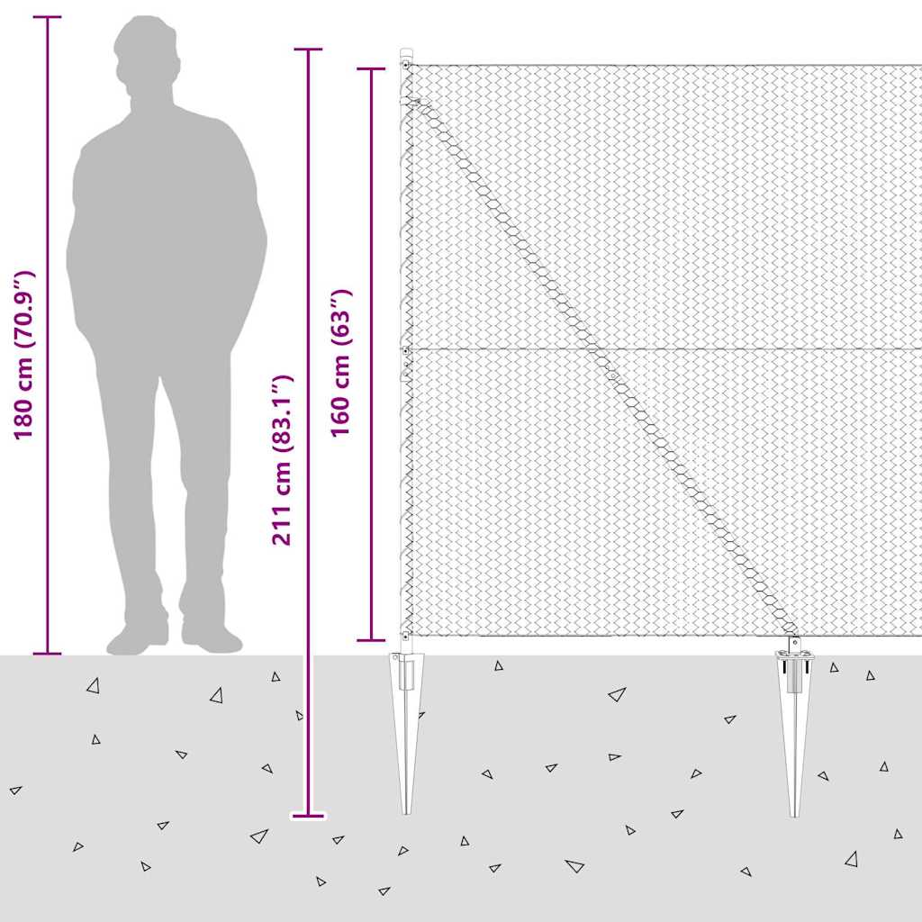 Zavareno žičano ograđivanje s bodljama 25 x 1,6 m (Š x V)