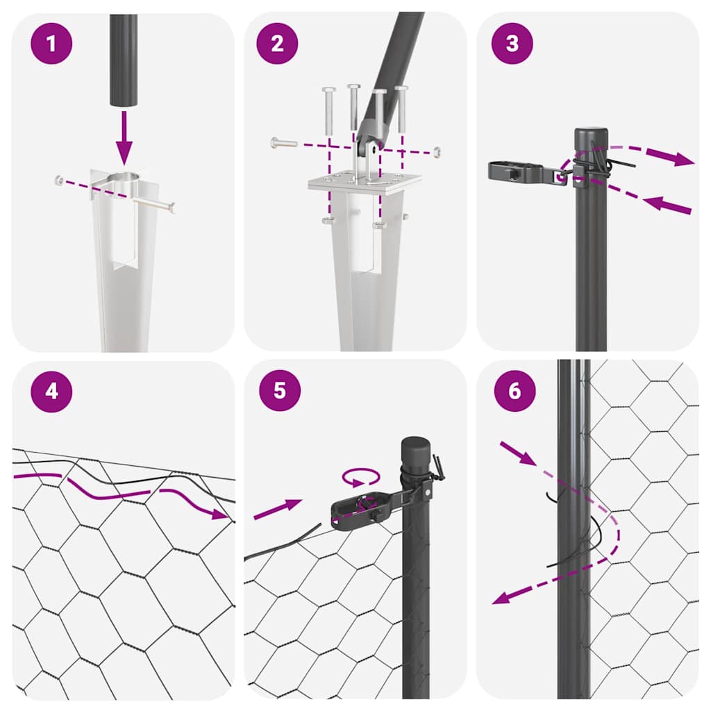 Zavareno žičano ograđivanje s bodljama 50 x 0,8 m (Š x V)