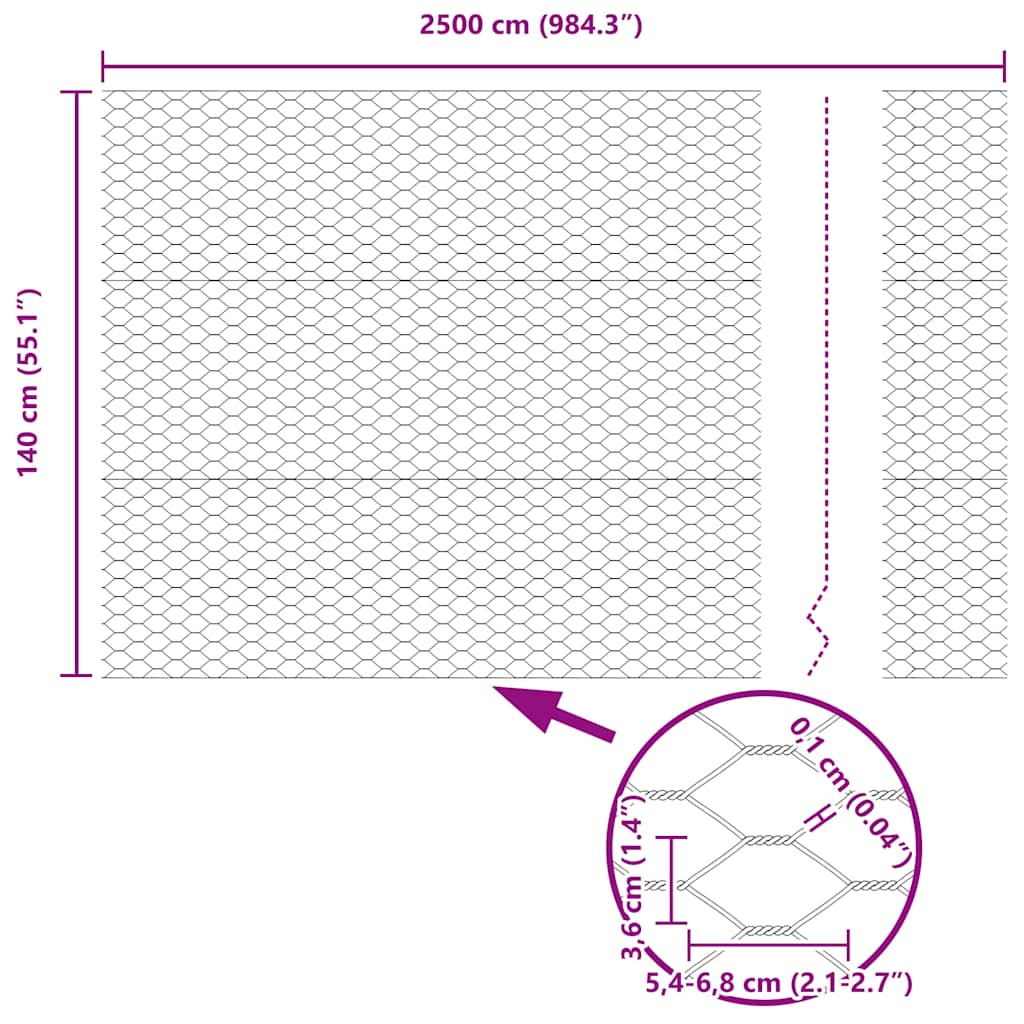 Zavareno žičano ograđivanje s bodljama 25 x 1,4 m (Š x V)