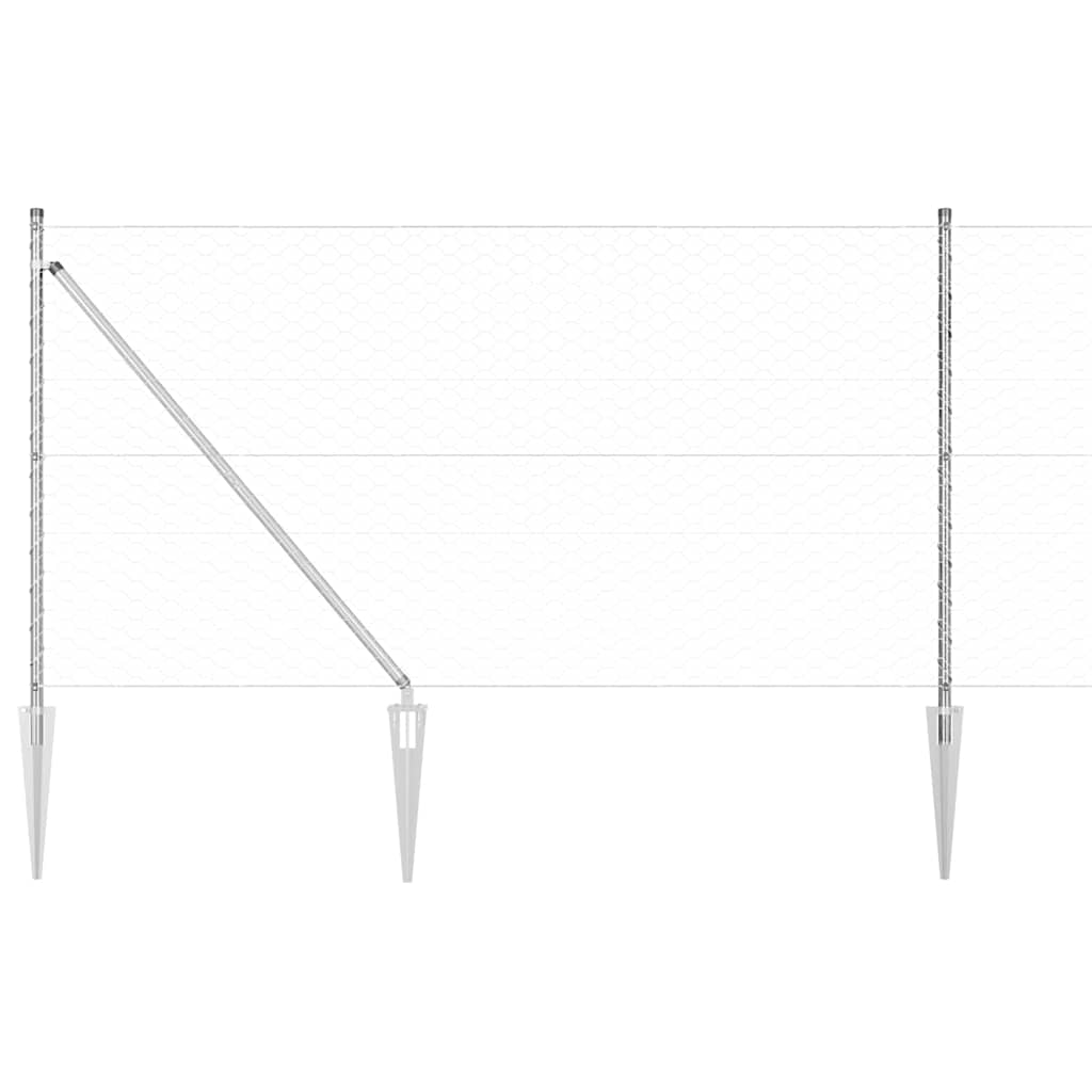 Zavareno žičano ograđivanje s bodljama 50 x 1 m (Š x V)