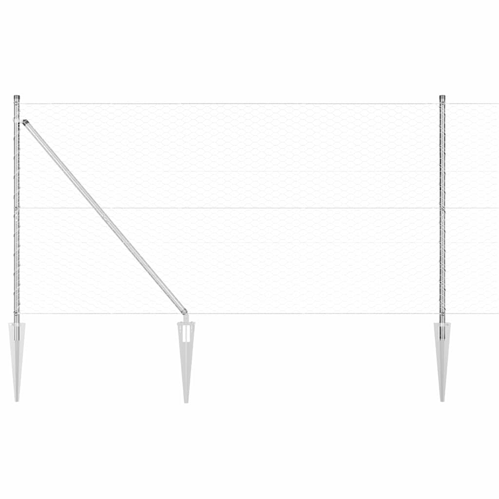 Zavareno žičano ograđivanje s bodljama 50 x 1,2 m (Š x V)