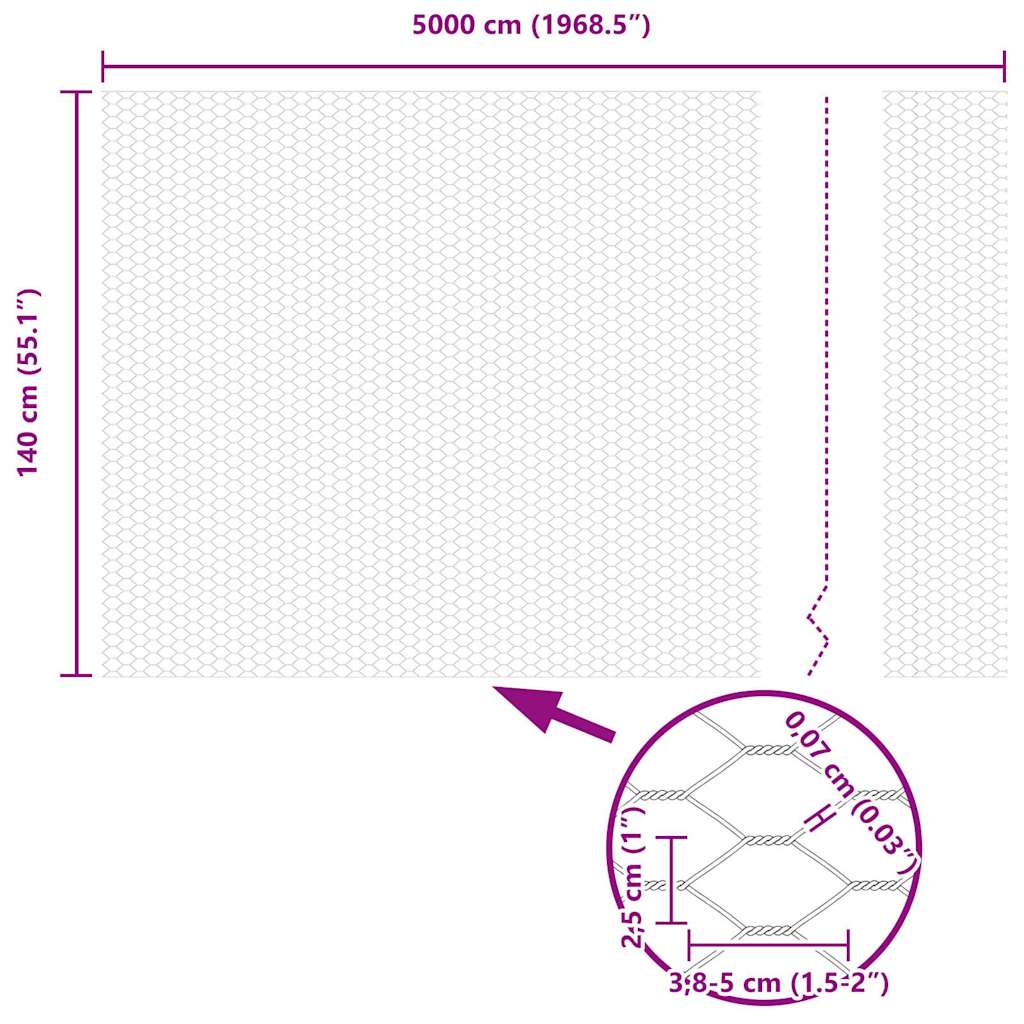 Zavareno žičano ograđivanje s bodljama 50 x 1,4 m (Š x V)