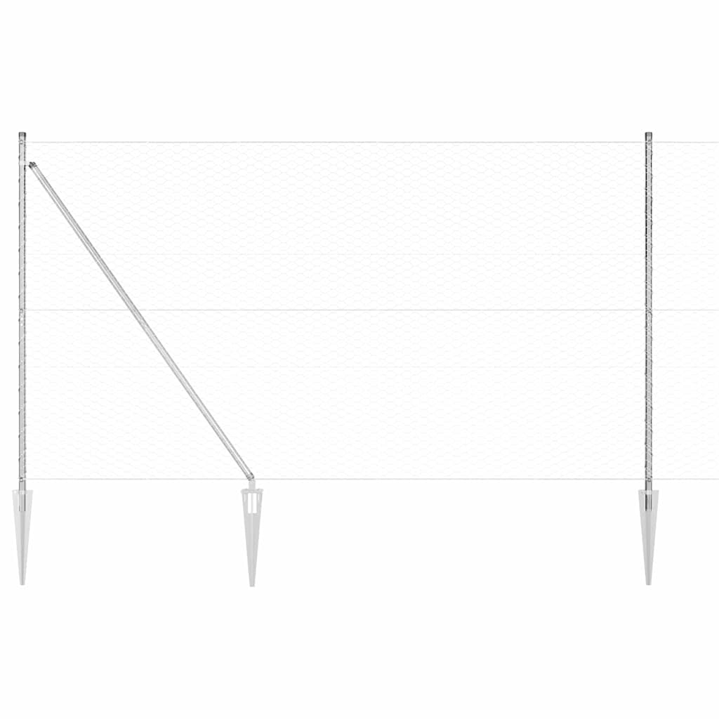 Zavareno žičano ograđivanje s bodljama 50 x 1,5 m (Š x V)