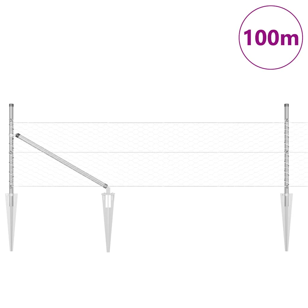 Zavareno žičano ograđivanje s bodljama 100 x 0,5 m (Š x V)