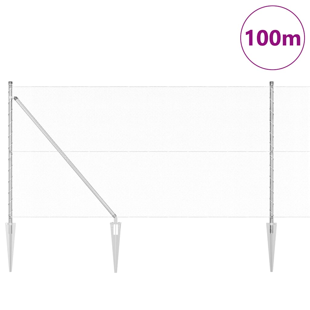 Zavareno žičano ograđivanje s bodljama 100 x 1 m (Š x V)
